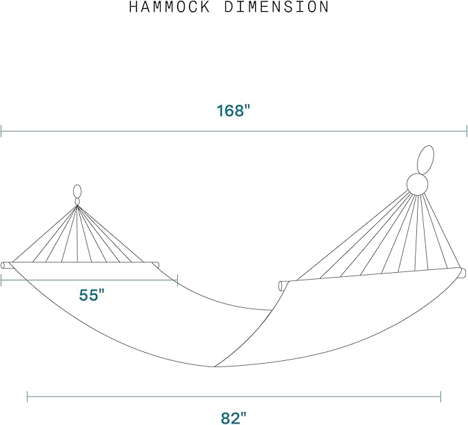 Fab Habitat Ombre Recycled Polyester Hammock - Big Sur - Sunset - Indoor/Outdoor Quick Dry 2 Person 460 lbs Capacity - Patio Poolside Backyard Garden Beach Balcony - 12-14 ft Adjustable