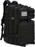 45L Military Tactical Backpack for Men &amp Women Bug Out Bag Assault pack Molle Daypack Hiking Trekking Rucksack(45L black)