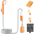 Portable Shower Camping Shower 2200mAh Rechargeable Outdoor Shower with Pump and LED Light Portable Shower for Camping Kit for Hiking Travel Car Pet