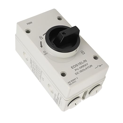 Kadimendium 1000V PV DC Isolator Switch 32A IP66 Flame Retardant Photovoltaic Switch Solar PV Isolator for Off Grid On Grid Solar Systems