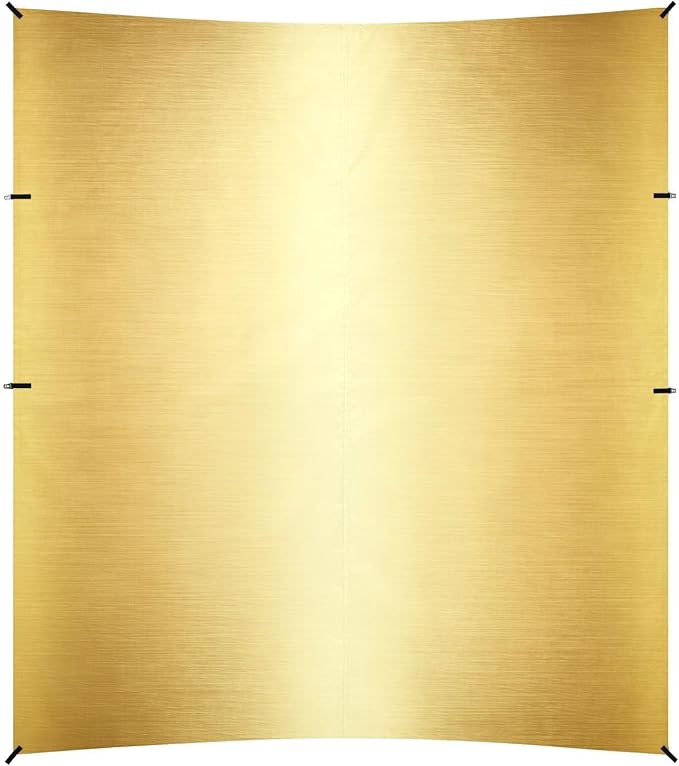 Gold Gradient Foldable Beach Cabana UPF50+ Lightweight Large Portable Sun Shelter with Carrying Bag for Backyard and Camping