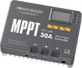 Power Queen 12/24V 30 Amp MPPT Solar Charge Controller with Built-in Bluetooth Support Remote Monitoring Default for LiFePO4 Batteries and Compatible with Sealed Flooded Gel and Lead-Acid Battery