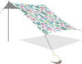 Beach Canopy with Windproof Ropes &amp Sandbags Beach Tent Sun Shade Sun Shelter for Camping Trips Fishing Backyard Fun or Picnics Cactus