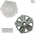 Small Wind Turbine Wheel Hub and Cap 3 Vanes Blades Screws &amp Nuts Kit for Horizontal Wind Turbine Generation DIY 100W to 1000W Small Windmill Accessories Parts (5 blades)