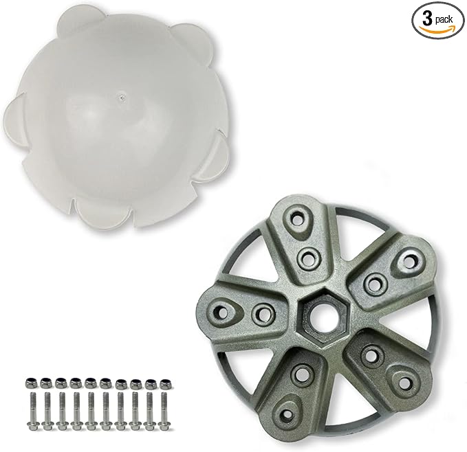 Small Wind Turbine Wheel Hub and Cap 3 Vanes Blades Screws &amp Nuts Kit for Horizontal Wind Turbine Generation DIY 100W to 1000W Small Windmill Accessories Parts (5 blades)