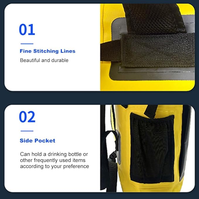 30L Fishing Backpack Dry Bags Waterproof Backpack Outdoor Rucksack for River Tracing - Swimming Drifting