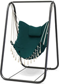 G TALECO GEAR Hammock Chair with StandHeavy-Duty and Rustproof Hanging Chair with StandHammock Swing Chair Standfor Indoor Outdoor Patio Yard Garden Porch (Green)