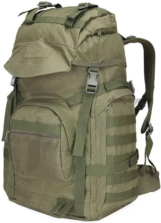 50L Military Tactical Backpack Outdoor Trekking Camping Army Backpack Large Capacity Airsoft Combat Training Molle Bags (acu)