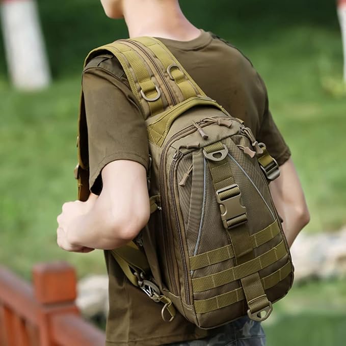 ACEXIER Tactical Chest Bag Camping Multi-Color Shoulder Sling Bag Fishing Hiking Backpack Outdoor Rucksack