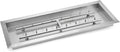 Stanbroil 30 x 10 Inch Upgrade Rectangle Fire Pit Pan with Jet Burner304 Stainless Steel Natural &amp Propane Gas Firepits for OutsideHigh Flame125000 BTU Max