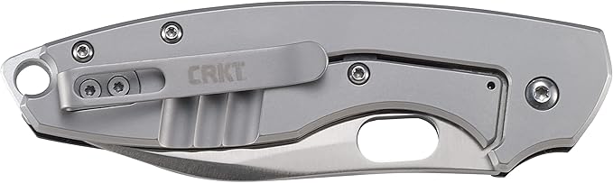 CRKT Pilar III Everyday Carry EDC Pocket Folding Knife with Frame Lock: Stainless Steel Plain Edge Blade G10 Handle Pocket Clip 5317