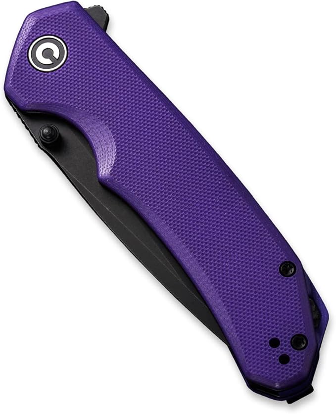 CIVIVI Brazen Folding Pocket Knife3.5-Inch Tanto D2 Plain BladeG-10 Outdoor Camping Hiking Knife with Thumb Studs and Flipper OpenerUnique Tool Gift for EDC Men Women C2023D