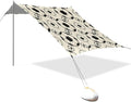 xigua Soccer Beach Tent Sun Shelter with Carrying Bag - Silver Coated Oxford Fabric Beach Canopy for Beach Camping Fishing - Includes Windproof Ropes Sandbags &amp Stakes