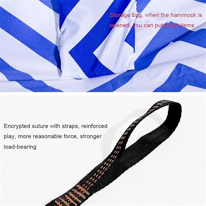 Portable Hammock Portable Outdoor Camping Hammock Hanging Chair Garden Hammock for Backpacking Beach (Color : B)