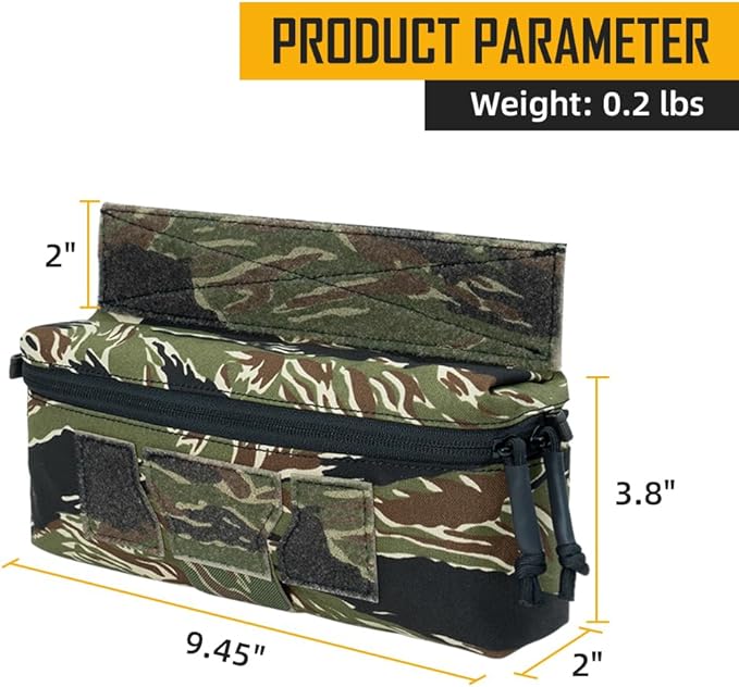IDOGEAR Tactical Drop Pouch with Hook and Loop for JPC CPC AVS Vest Utility Tool Pouch Fanny Pack
