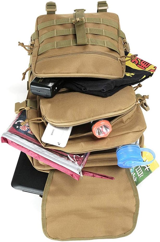 Outdoor Sports Pack Hiking Bag Tactical Rucksack Camo Knapsack Combat Tactical Molle 45L Backpack - Green