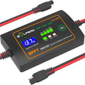 SOLPERK 10A 12V MPPT Solar Charge Controller with LCD Display Intelligent Solar Panel Controller Portable Solar Panel Regulator for Gel AGM Lead-Acid Lithium LiFePO4 Battery