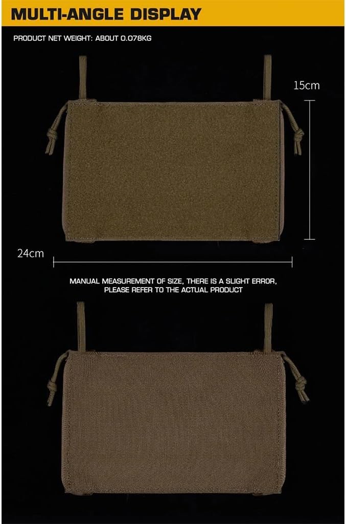 Tactical Admin Pouch with Hook and Loop Quick Release Side Tool Storage Insert Organizer Bag - Universal for Tactical Gear Backpack