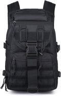 35L Men's Tactical Backpack Survival Hiking Backpack Multifunctional Outdoor Bag Travel Camping Sports Riding Travel Bag(Black)