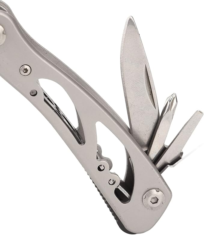 Professional 11 in 1 Multitool Pliers Stainless Steel Foldable Camping Tool with Storage Bag for Outdoor Adventures Survival Gear 6 Inch