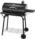 Charcoal Grill Outdoor BBQ Grill 30INCH Barrel Charcoal Grills with Side Table 627 Square Inches Outdoor Backyard Camping Picnics Patio and Parties Black by DNKMOR
