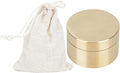 Metal Pill Storage Box Storage Box Outdoor Waterproof Brass Storage Container Dustproof Round Brass Storage Box with Lid for Outdoor Small Treasures(Medium)
