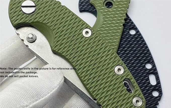 1 Piece Custom G10 Scales Replacement in Black Fits for Rick Hinderer knives XM18 3.5 DIY Making Accessory