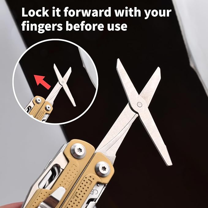 SQT2048 20-in-1 Multitool Foldable &amp Self-Locking Professional Tool for DIY Home Repairs Outdoor Camping – Must-Have Gifts for Men Compact Durable All-in-One Tool for Every Task Gold