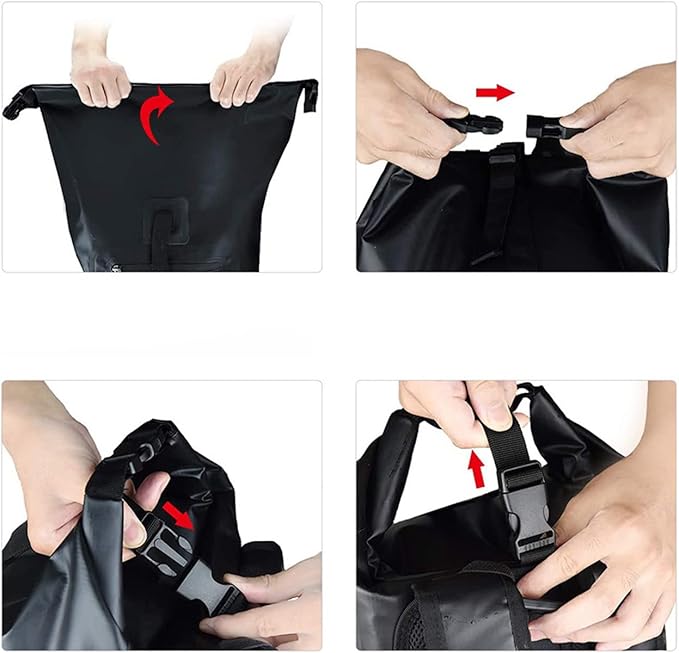 Floating Waterproof Dry Bag 20L/40L/50L Roll Top Sack Keeps Gear Dry for Kayaking Rafting Boating Swimming Camping Hiking Beach Fishing