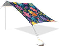 Meadow Easter Eggs Beach Tent Sun Shelter Set UPF50+ UV Protection 10.5 x 9.19 FT Camping Shade Canopy with Sandbags Sand Anchors Carrying Bag and Others