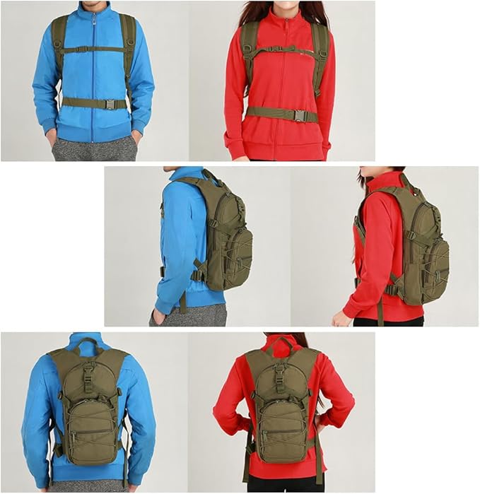 Tactical Backpack Small Military Daypack Assault Pack Rucksack Bag for Travel Hiking Running Outdoor Sports (Sansha Color)