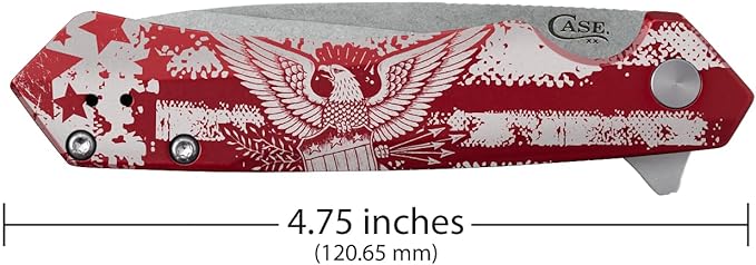 Case XX Kinzua 6776 Frame Lock Red Aluminum S35VN Stainless Steel Pocket Knife