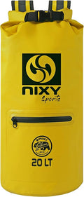 NIXY Premium 20L/30L Dry Backpack Accessory - Spacious Waterproof Storage Solution for All Your Outdoor Adventures Paddleboarding Kayaking Camping &amp More (Yellow 20L)