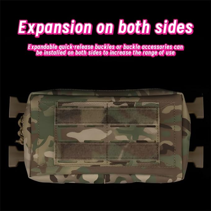 Outdoor Tactical Fanny Pack Molle Accessory Bag - Multifunctional GP Bag Nylon 23x14cm 0.158kg Durable