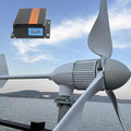 Wind Turbine 2000W AC 48V Home Use Horizontal Wind Generator Kits 3 Blades with Digital MPPT Controller to Charge Batteries Off Grid System for Home Boat Marine Garden