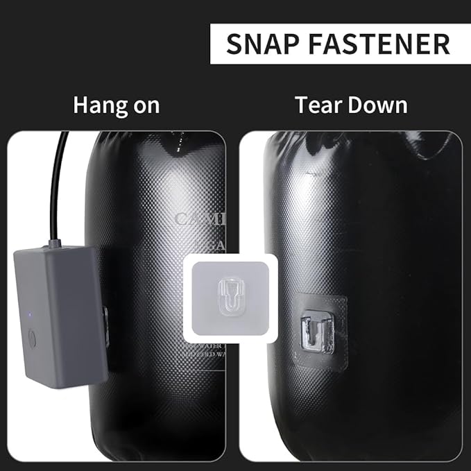Portable Camping Shower 20L Solar Heating Bag Rechargeable Electric Pump for Hiking Beach Flower for Watering