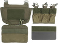 Removable Tactical G-Hook Front Flap Double Stack Abdominal Fanny Pack with 5.56mm Triple Magazine Insert and Kangaroo Pouch
