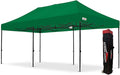 Flare Shade Heavy Duty Steel Pop Up Canopy Tent (Green 10ft x 20ft)