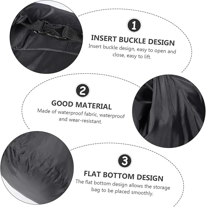 INOOMP 3pcs Practical Dry Bag Scuba Diving Backpack for Swimming Boating Rafting and Beach Activities Lightweight Floating Pouch for Outdoor Use