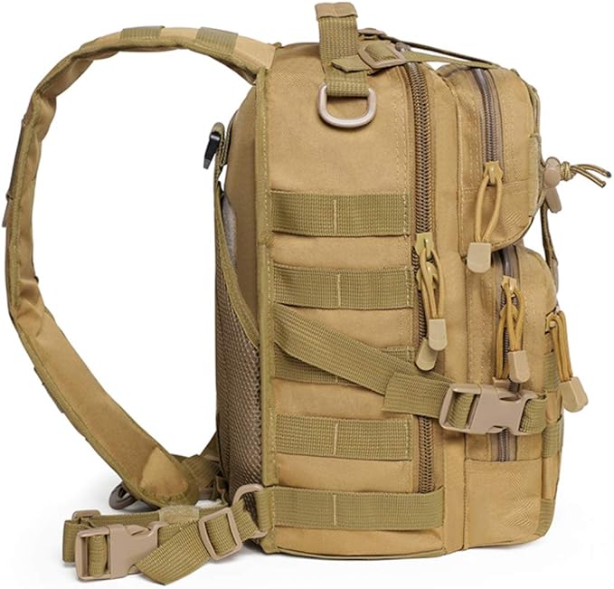 hopopower Tactical Sling Bag Sport Bag Military Rover Shoulder Backpack EDC Assault Range Bag Chest Pack Handbag Waterproof