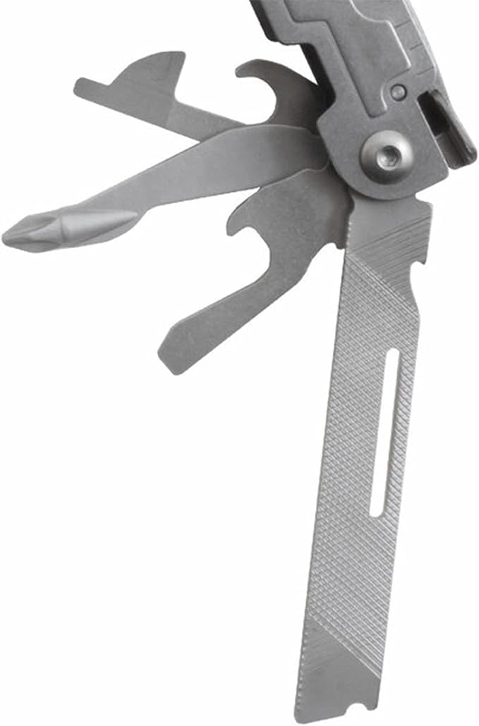 SOG PowerAccess Well-Rounded One-Handed Lightweight Daily Pocketable Stainless Steel Multi-Tool for Backcountry 18 Tools Stone Wash