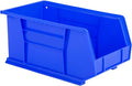 Hudson Exchange 15 x 8 x 7 Plastic Stackable Storage Bin and Hanging Container Blue