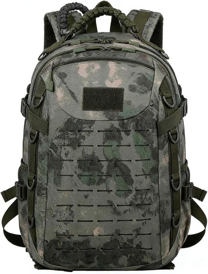 LINGYUE Tactical Backpack Bagpack Waterproof Hiking With USB Port 14 Laptop Compartment For Outdoor Camping Travel(G)