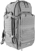 LA Police Gear Atlas 72 Hour Tactical Backpack for Men &amp Women Large Bug Out Bag with MOLLE System Hiking Hunting Combat Backpack Grey