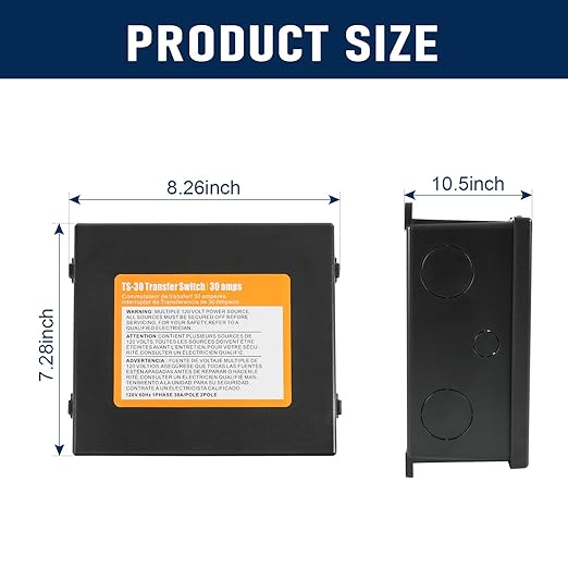 30 Amp Automatic Transfer Switch Rated 120VAC Applied to RV