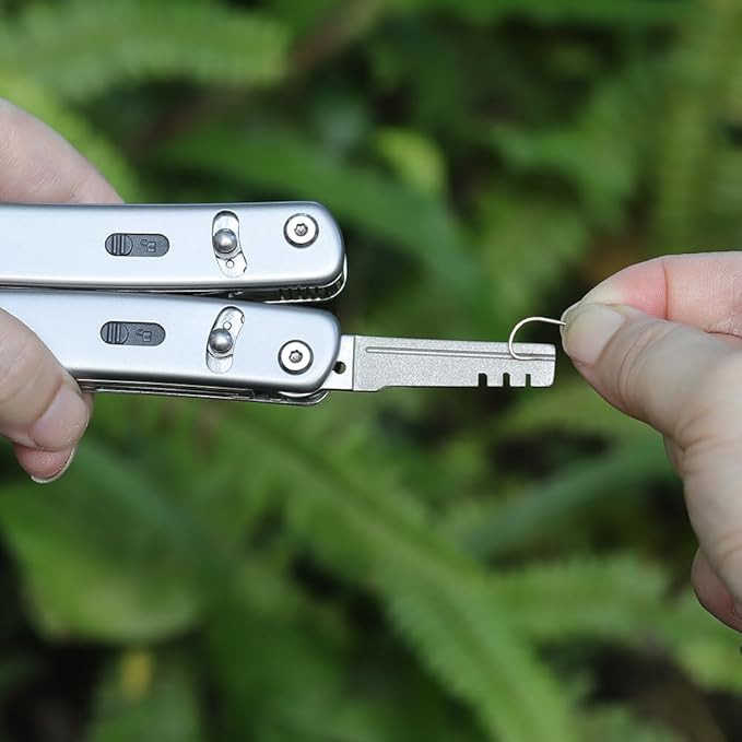 Roxon FT03 Build Your Own Multitool Accessory for Flex Multitool (Flat File Fish Hook Remover &amp Scaler Hook Sharpener Adjuster Bicycle Spoke Wrench) Good for Fishing &amp Camping