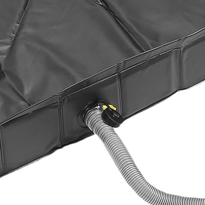 Sturdy PVC Camping Shower Tray with Efficient Drain System 41 X 41 X 6 Inches Foldable Shower Pan for Outdoor Use