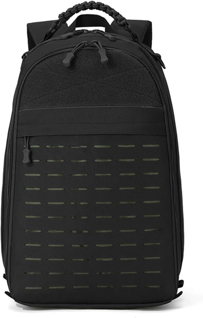Tactical Climbing Backpack Sports Storage Equipment Rucksack Outdoor Hiking Camping Trekking Sport Weekend Luggage Bag(Black)