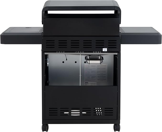 Monument Grills Outdoor Barbecue Stainless Steel 4 Burner Propane Gas Grill 52000 BTU Patio Garden Barbecue Grill with Side Burner and Knob Controls Mesa425 with BBQ Cover
