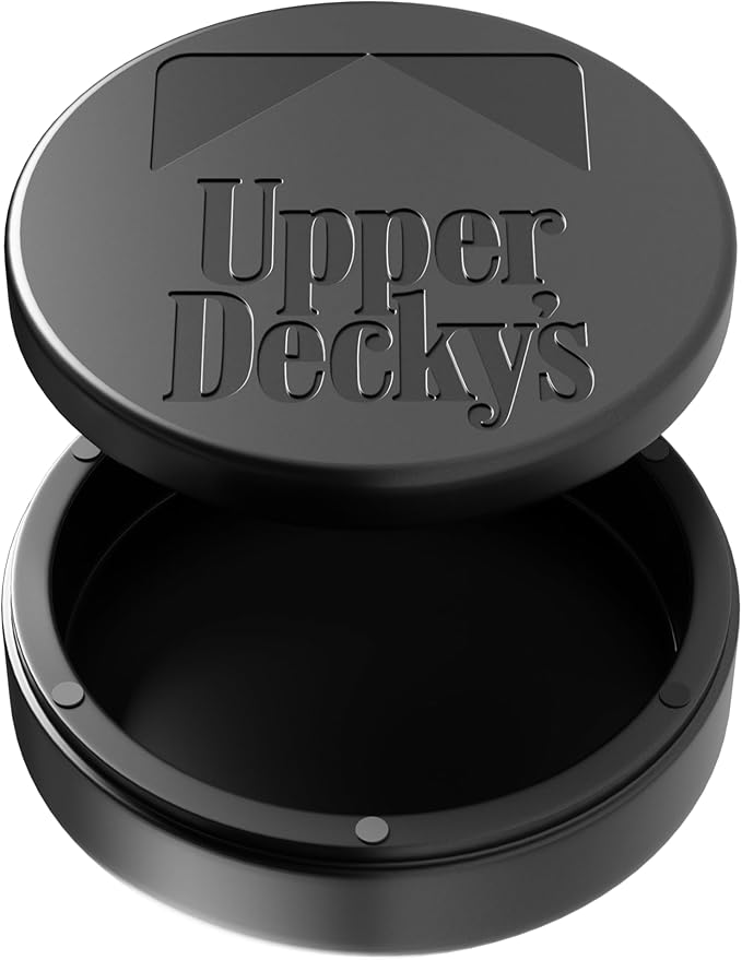 ZPACK Magnetic Metal Can Holder Metal Container Carved Tin with Magnetic Closure Aluminum Container Slim Pouch Can Gift for Him (Gunmetal)